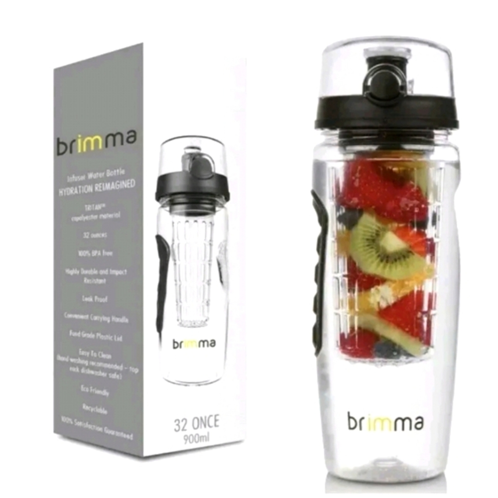NEW🍋Brimma Fruit Infuser Water Bottle,32oz Leakproof
